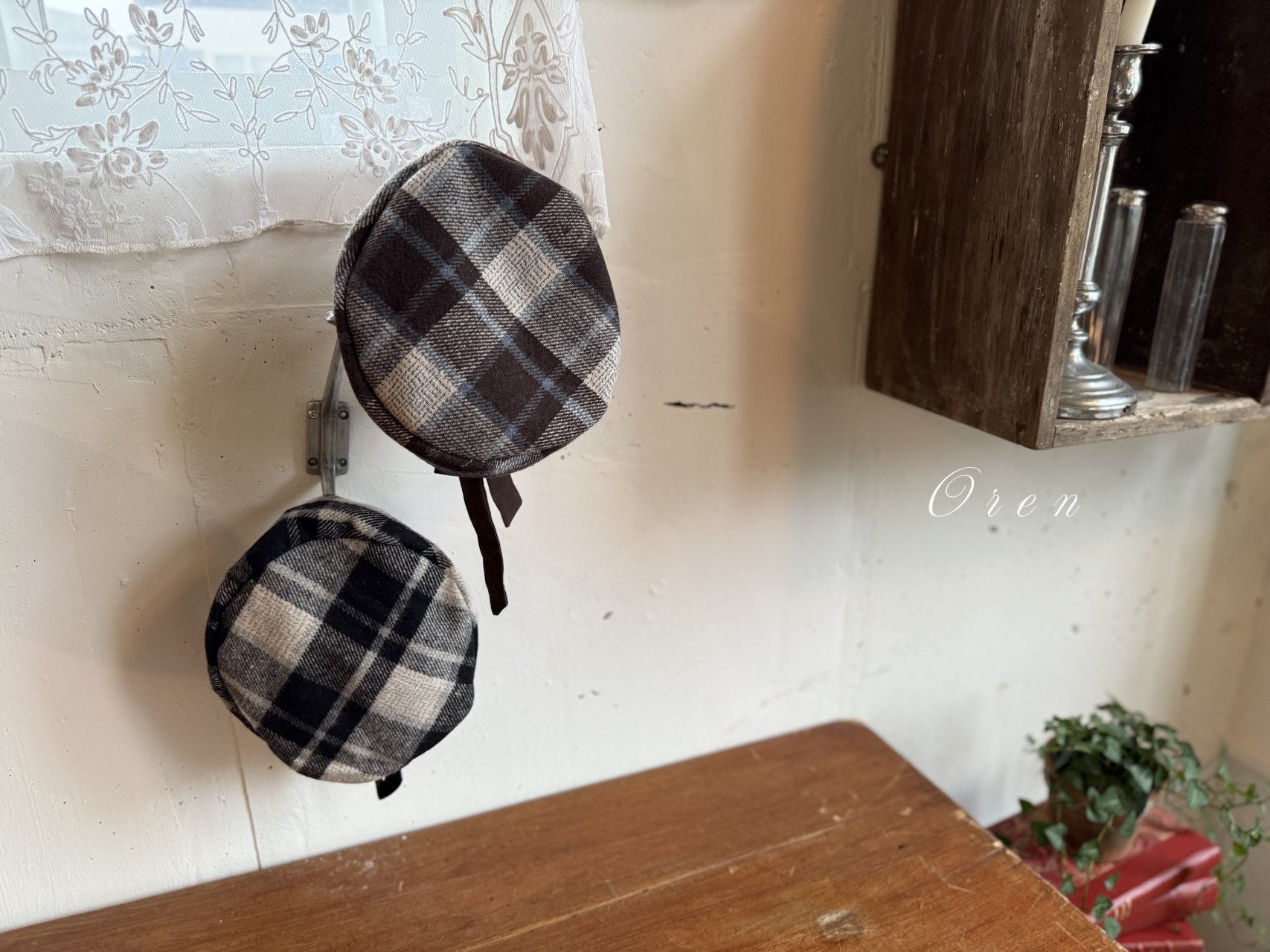 ［OREN］Brunel check beret