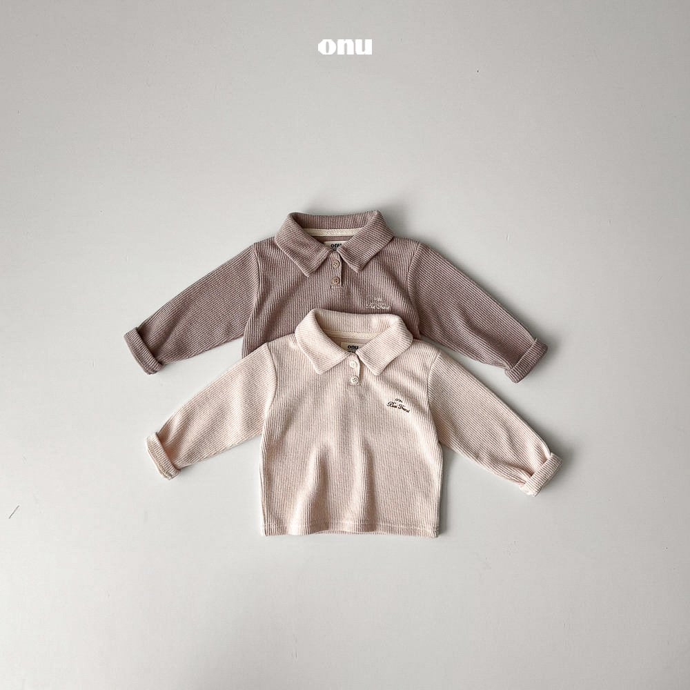 ［onu］Button collar tops