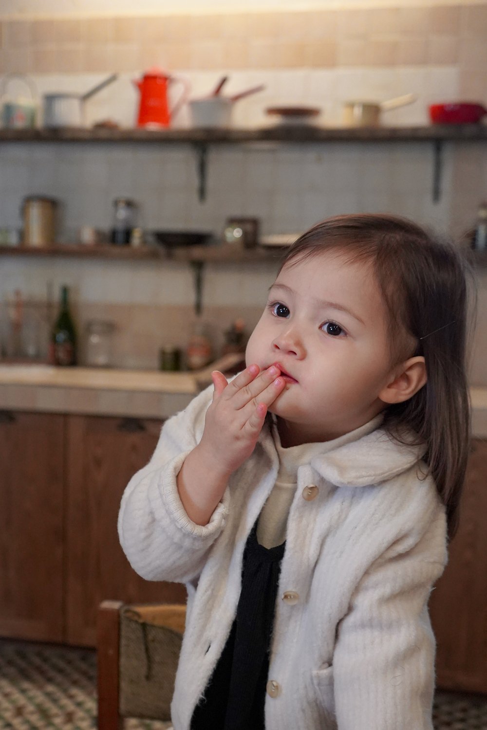 ［onu］Knit collar cardigan