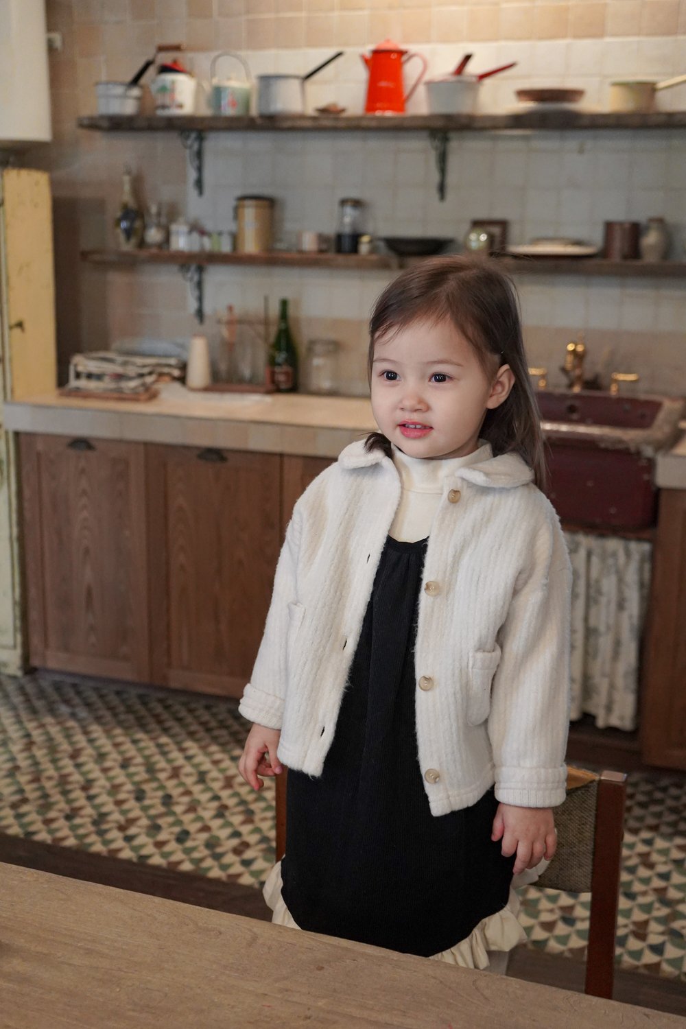 ［onu］Knit collar cardigan