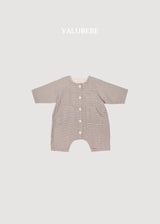 ［valubebe］Mini check rompers