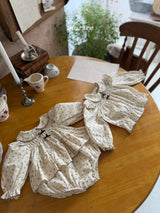 ［marron］Shine flower blouse