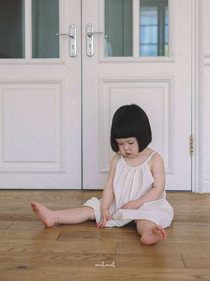 ［melmel］Summer linen one-piece