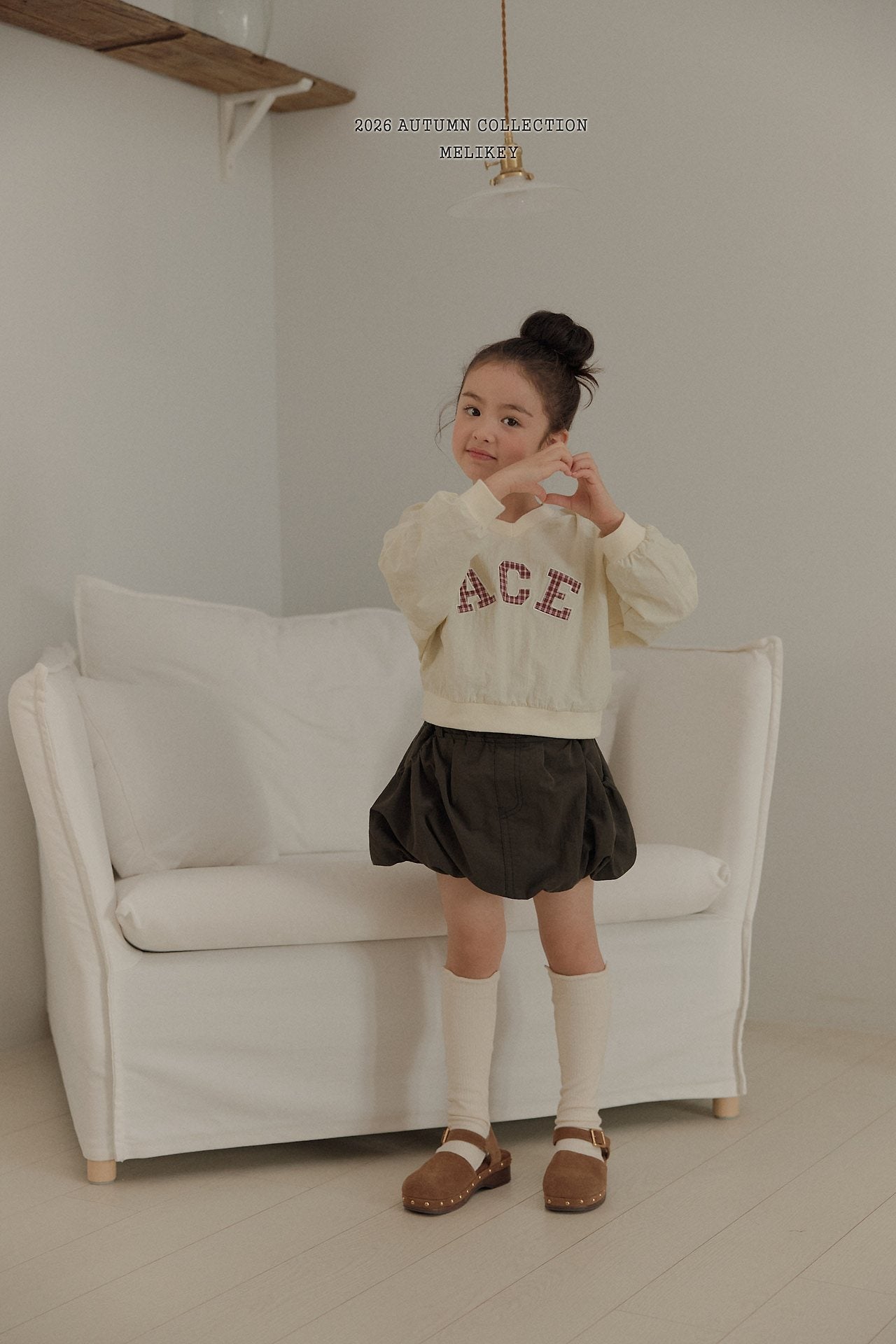 ［Melikey］Shirring pumpkin skirt