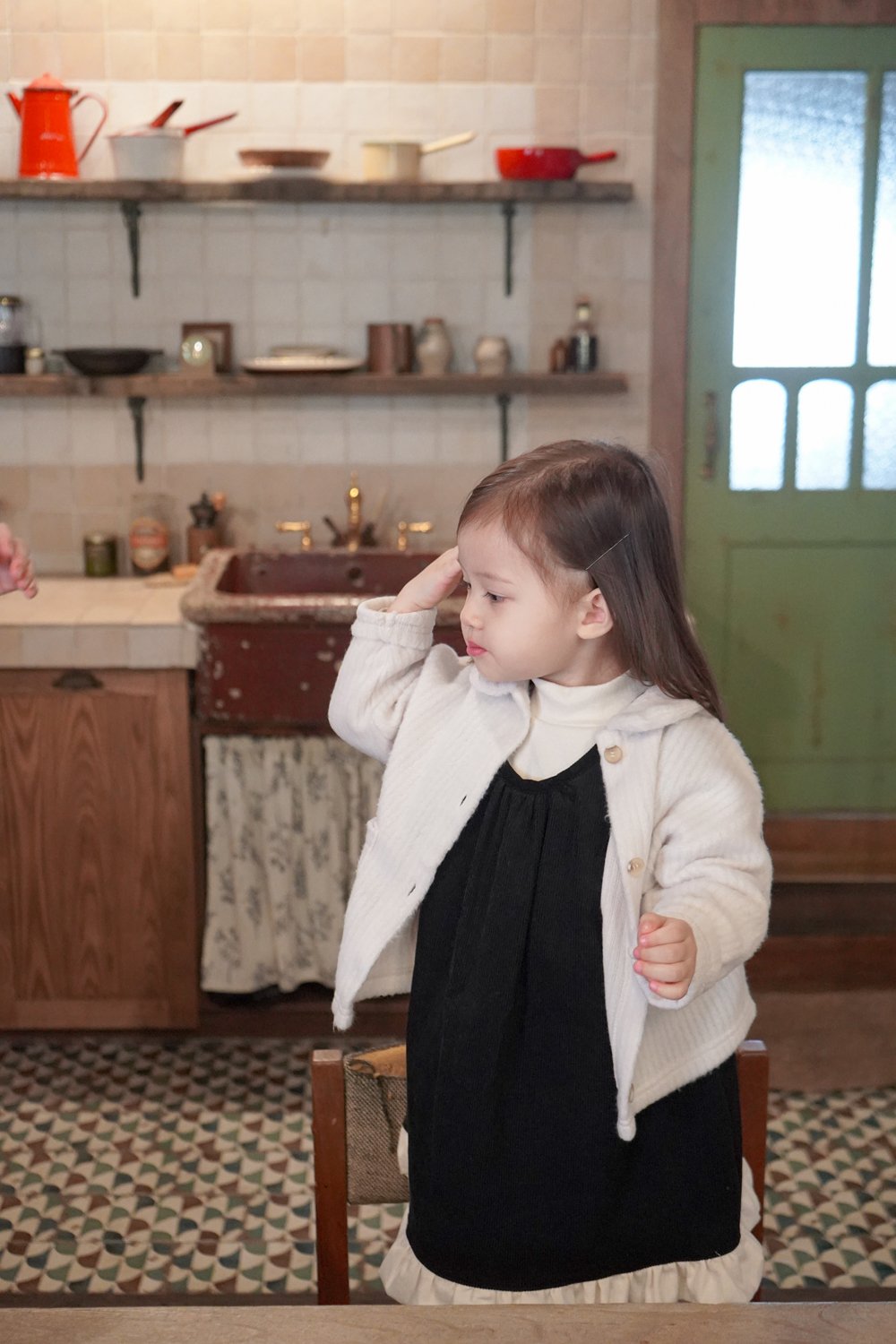 ［onu］Knit collar cardigan