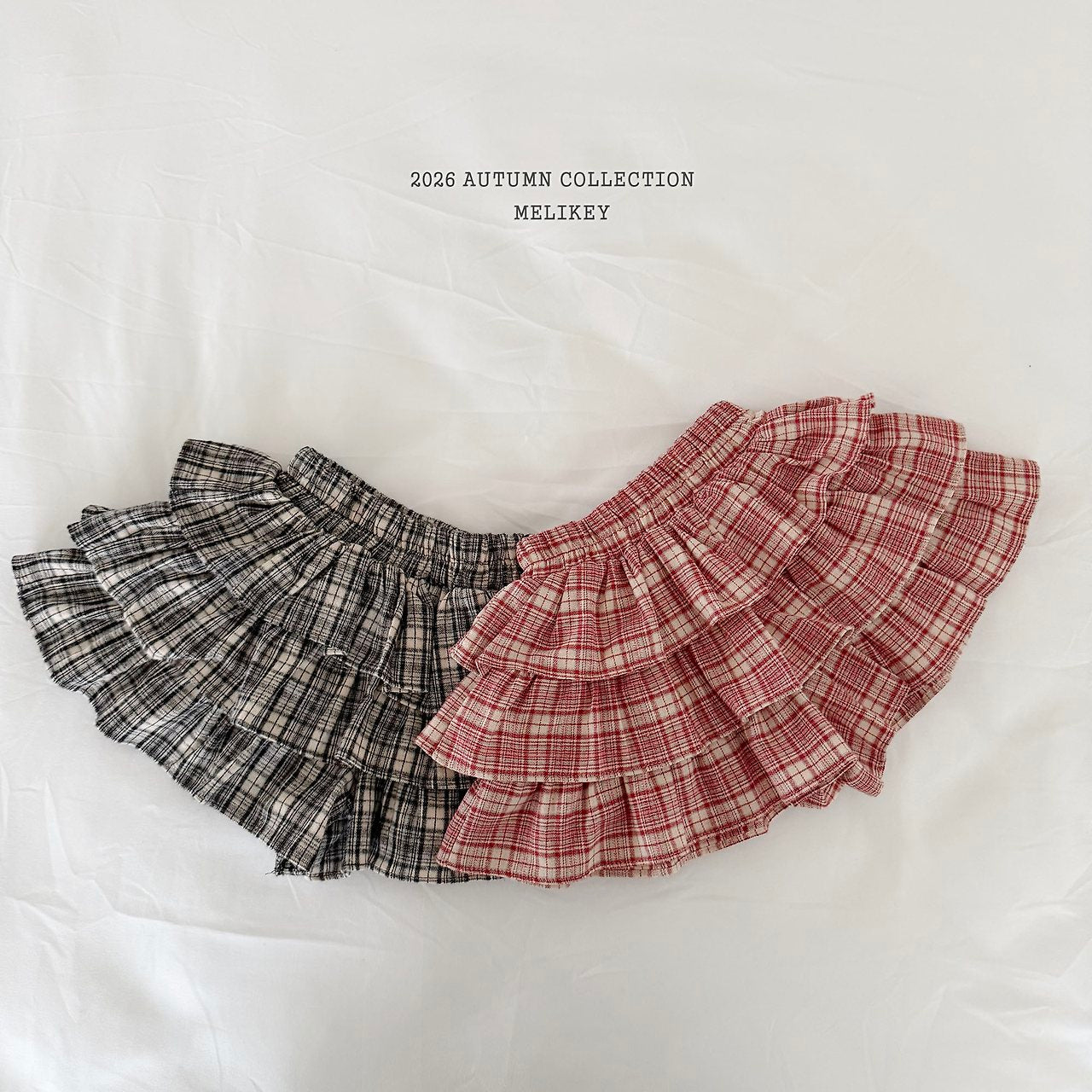 ［Melikey］Ilya check cancan pants