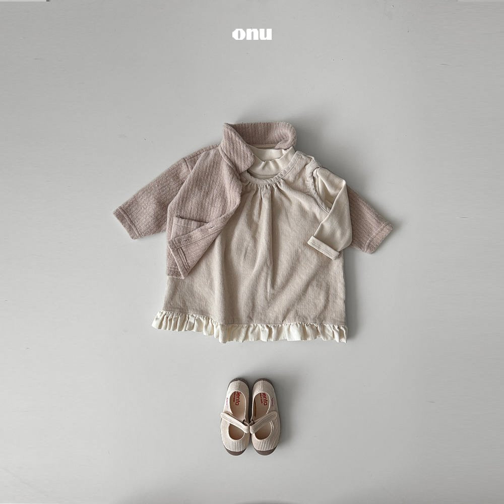 ［onu］Knit collar cardigan