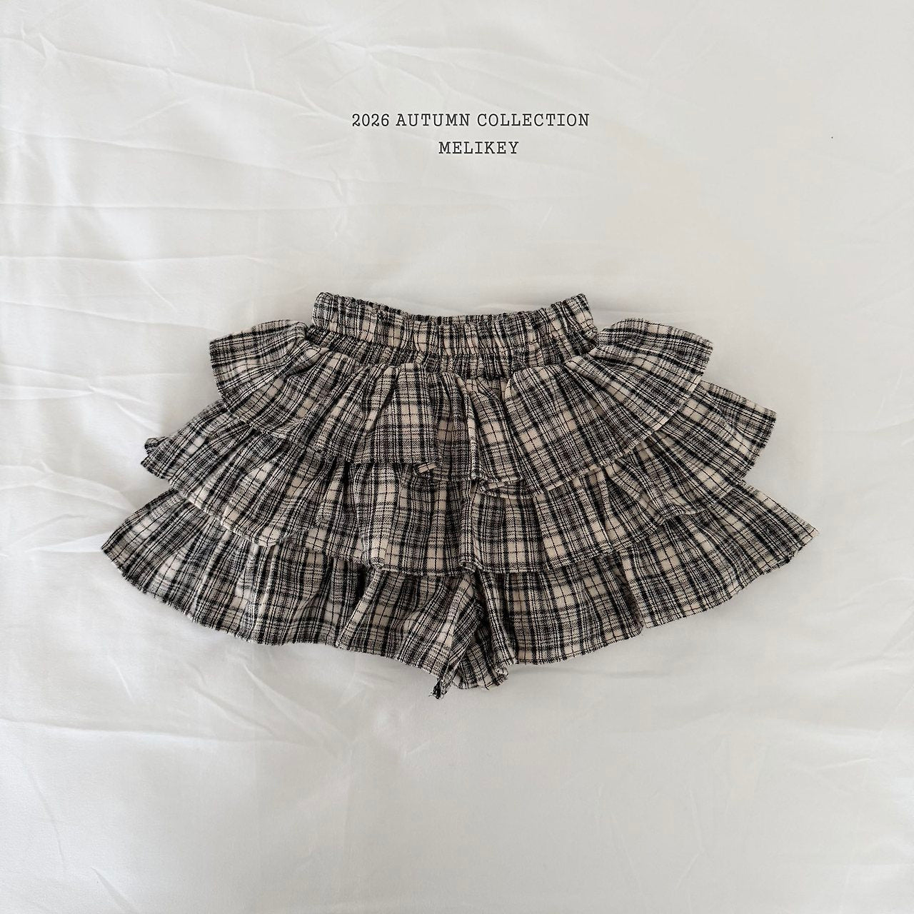 ［Melikey］Ilya check cancan pants