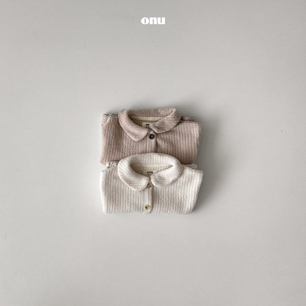 ［onu］Knit collar cardigan