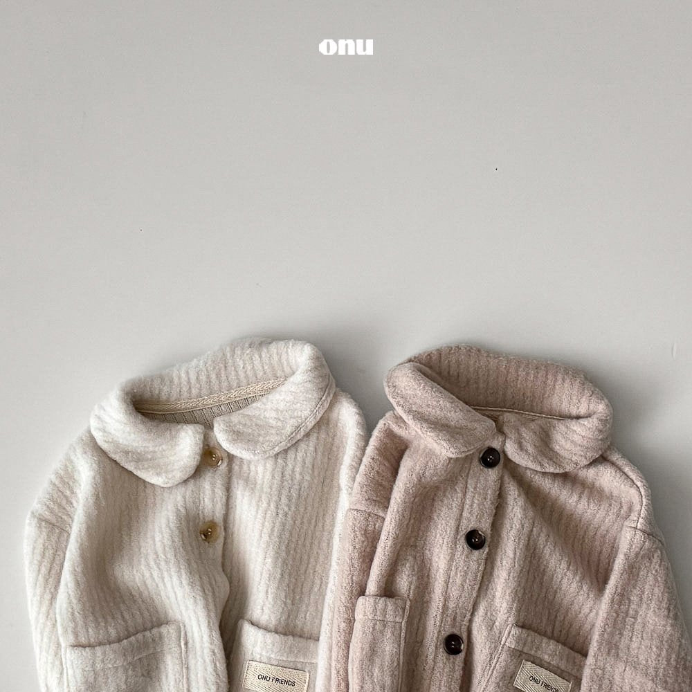 ［onu］Knit collar cardigan