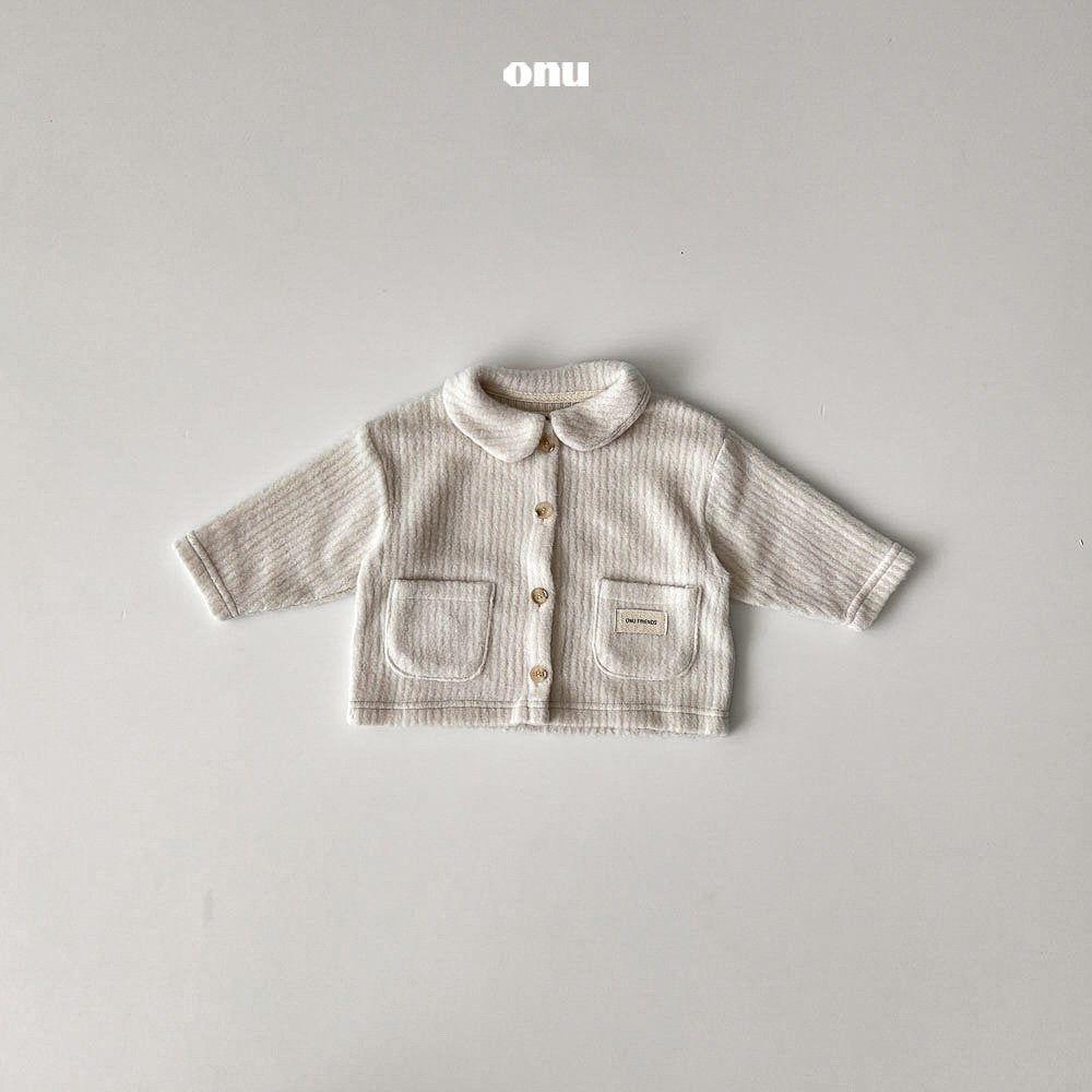 ［onu］Knit collar cardigan