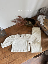 ［marron］Flower lace pants