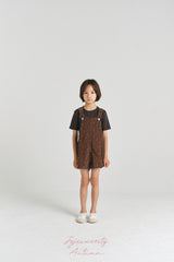 ［jejeunosity］Corduroy berry short overall (flower)