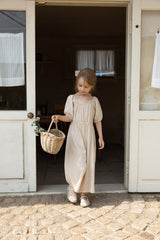 ［perrobebe］Ina check jumpsuit (beige)