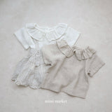 ［mimi market］Bisou collar blouse