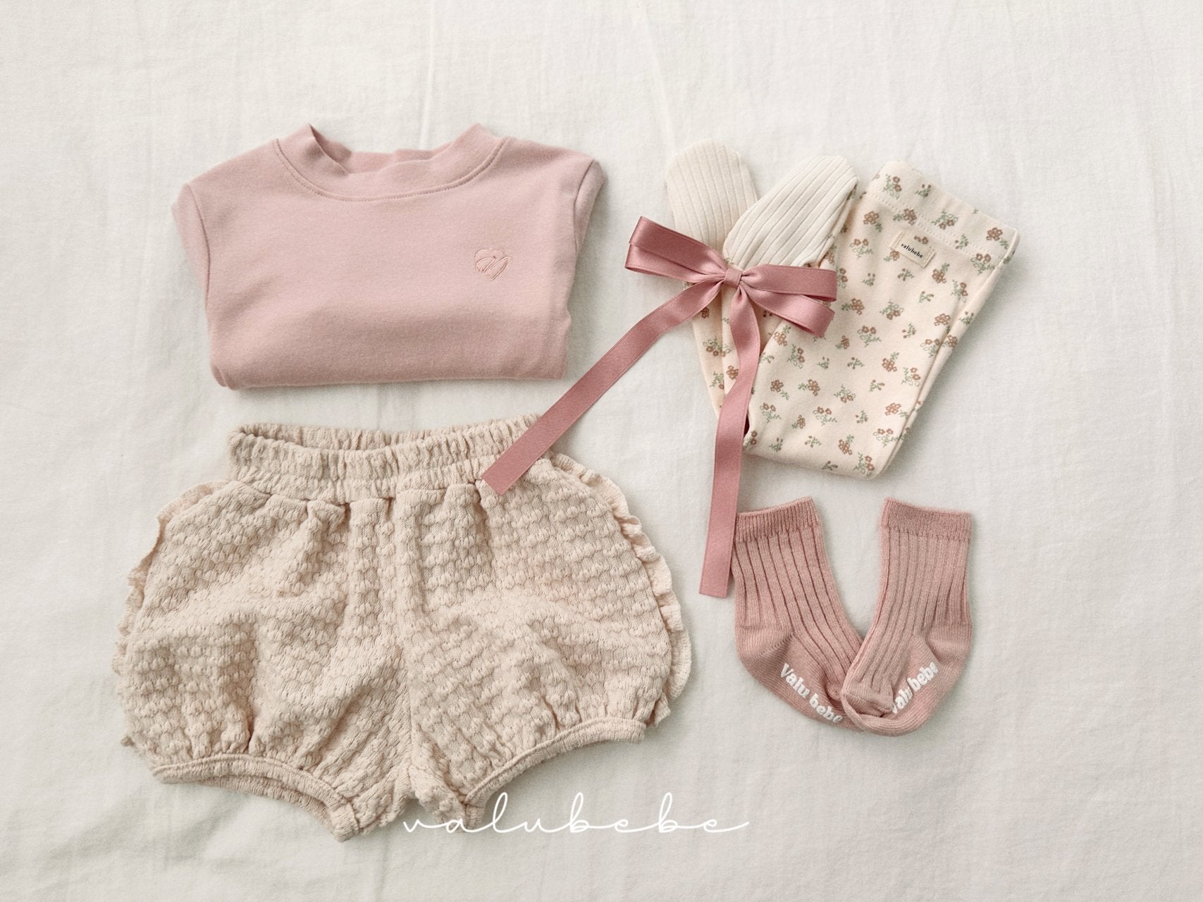 ［valubebe］Shirring cancan tee (baby)