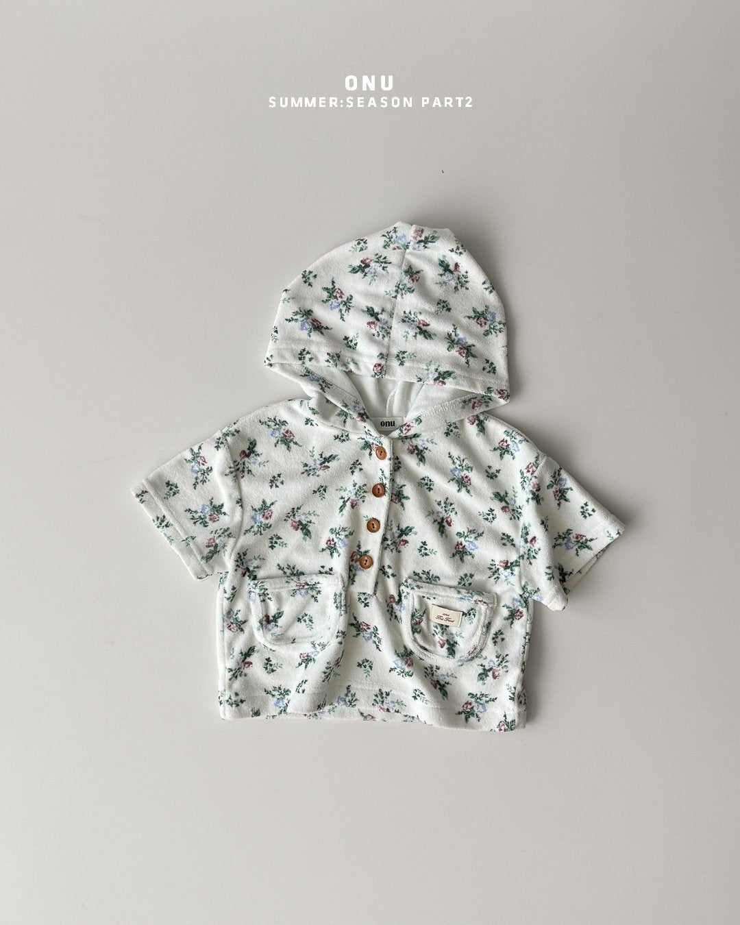［onu］Flower beach hoodie