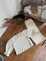 ［marron］Flower puff tops