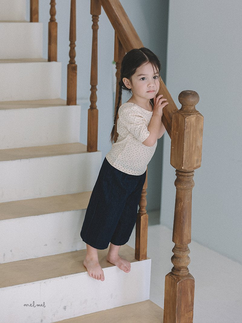 ［melmel］Scoop tee (flower)