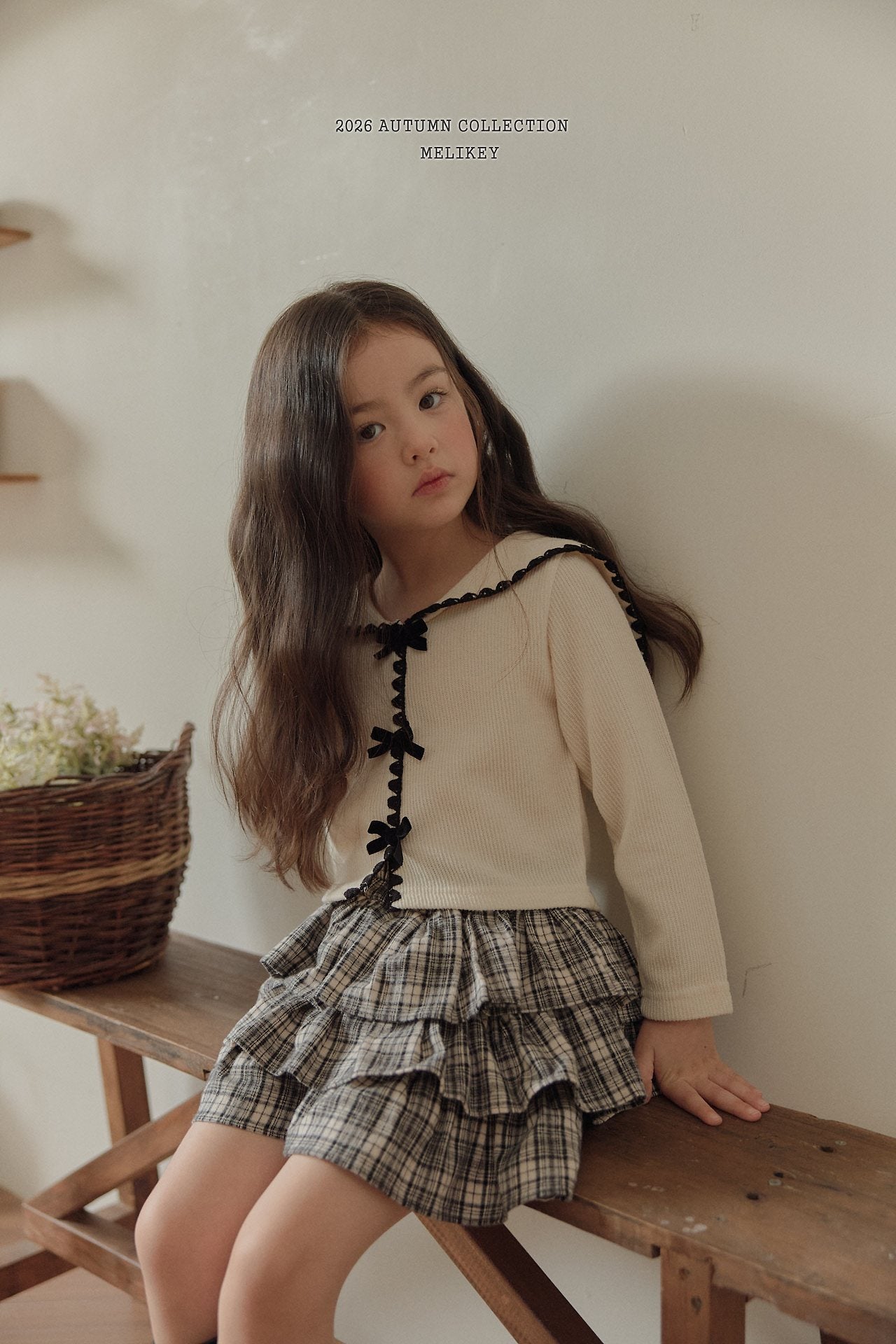 ［Melikey］Ilya check cancan pants