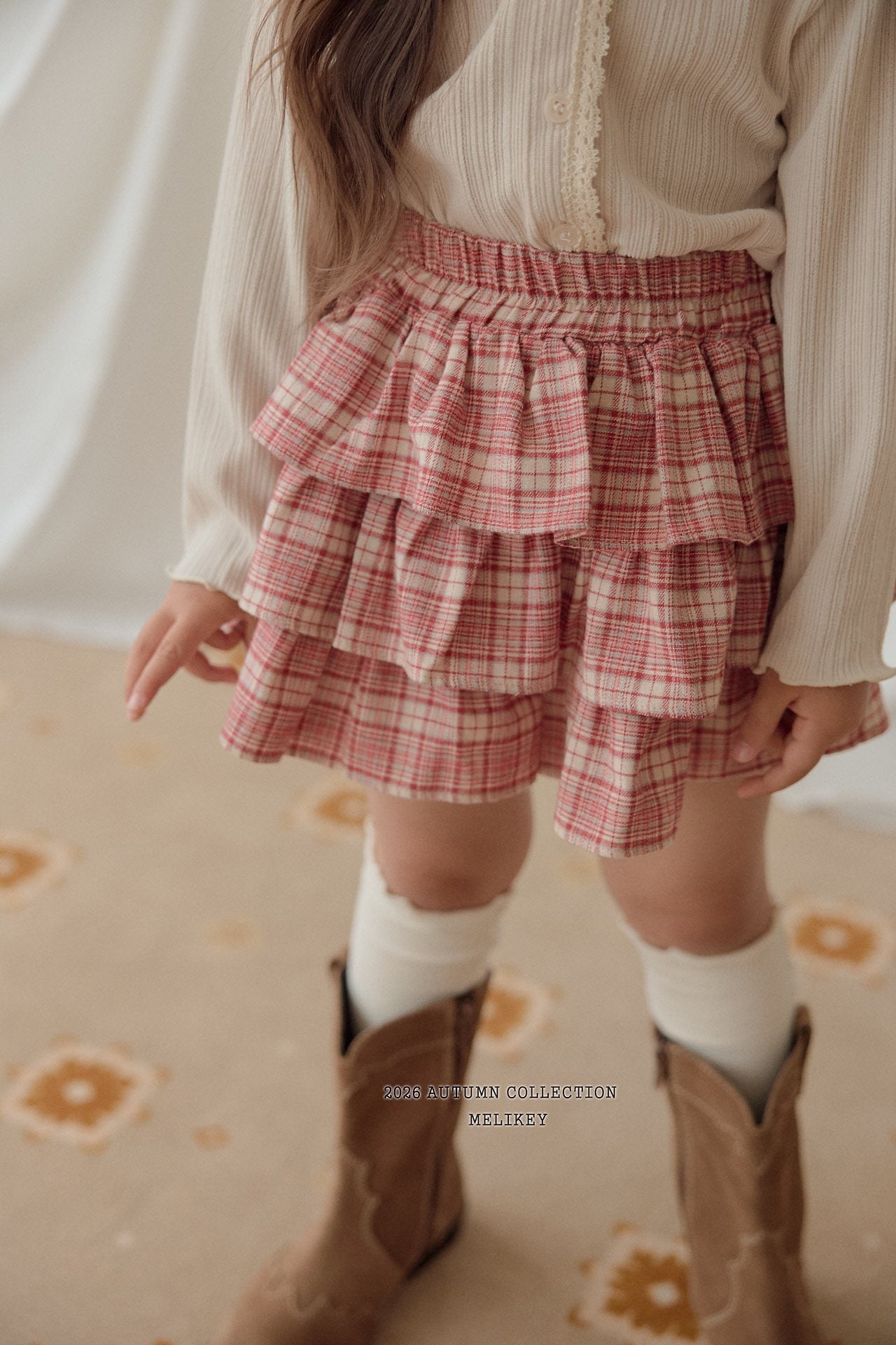 ［Melikey］Ilya check cancan pants