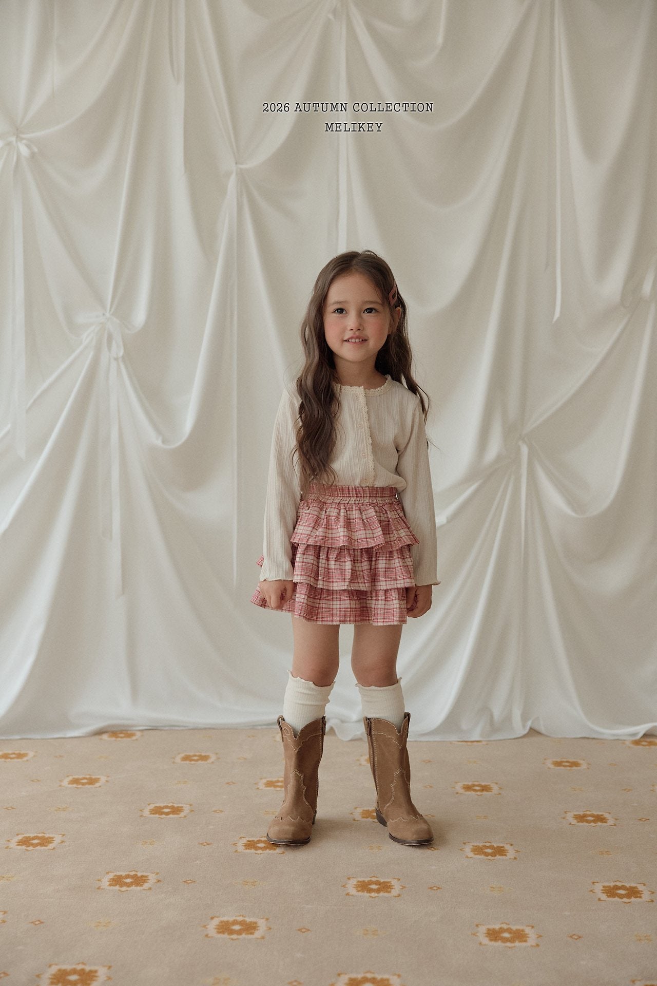 ［Melikey］Ilya check cancan pants