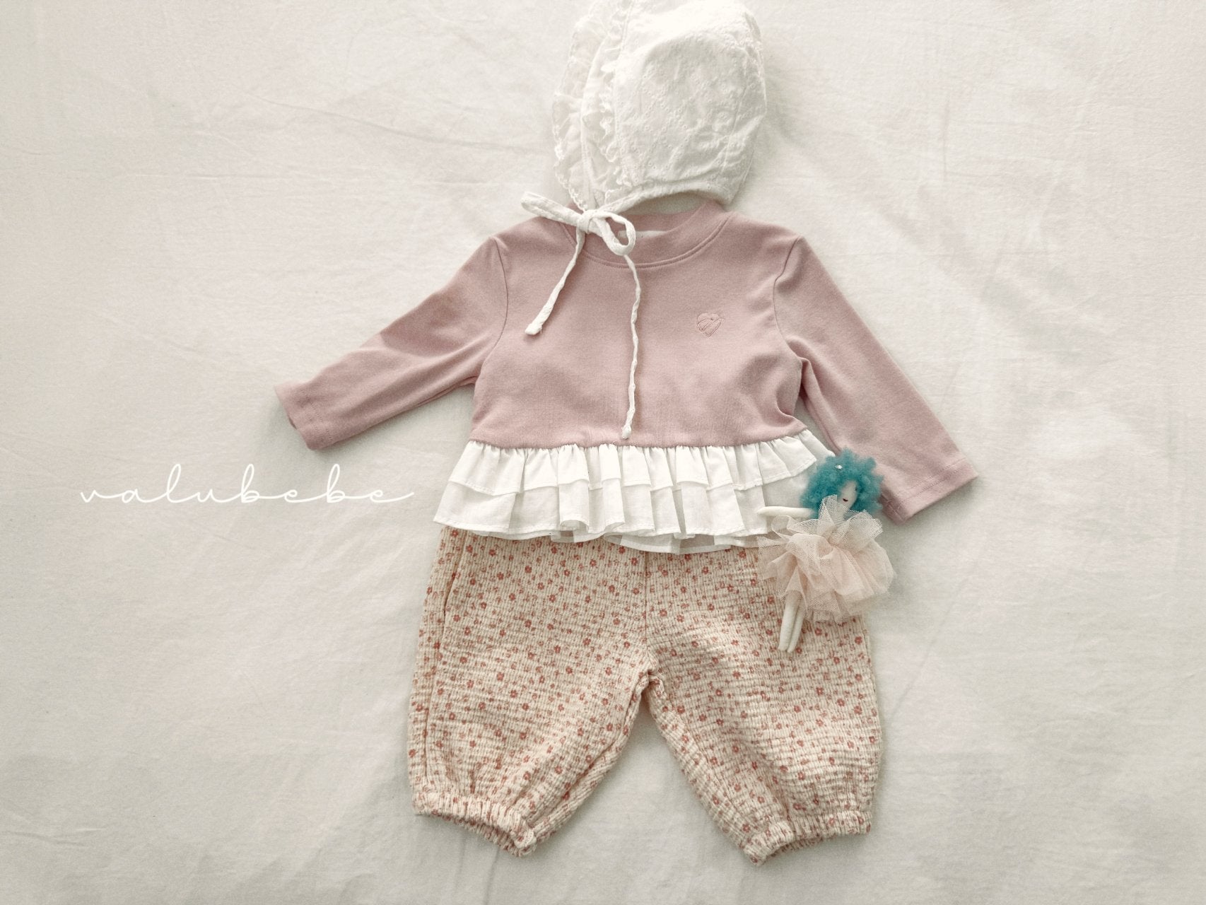 ［valubebe］Shirring cancan tee (baby)