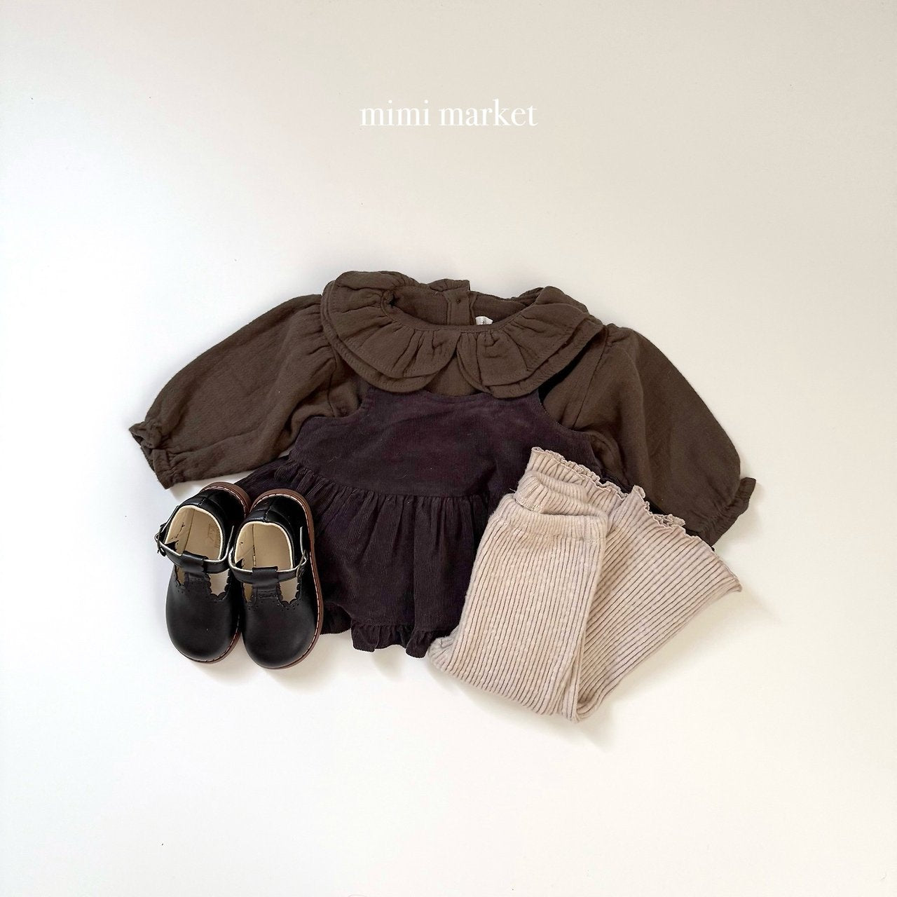 [mimi market] Tuill collar blouse