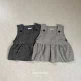 ［mimi market］Rona check suspender one-piece