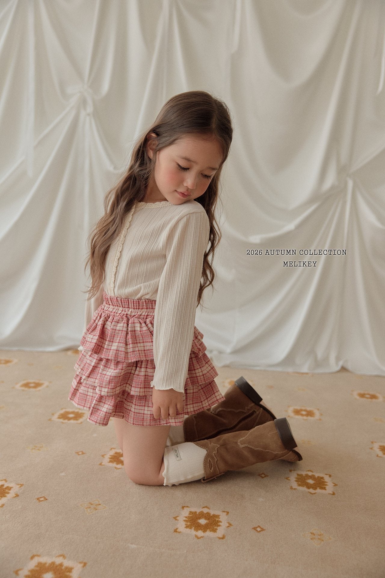 ［Melikey］Ilya check cancan pants