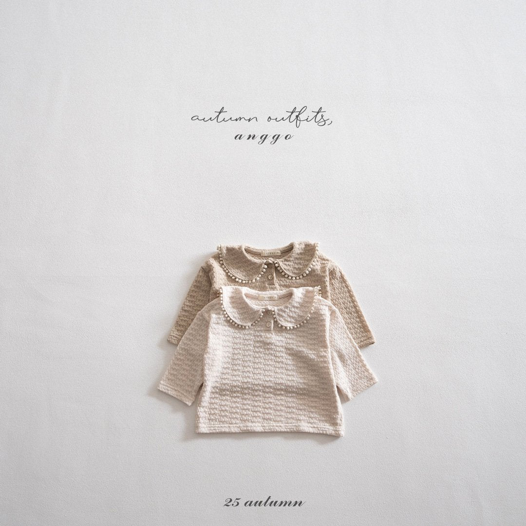 ［anggo］Yogurt collar t-shirt