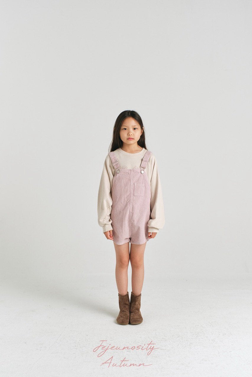 ［jejeunosity］Corduroy berry short overall (normal)