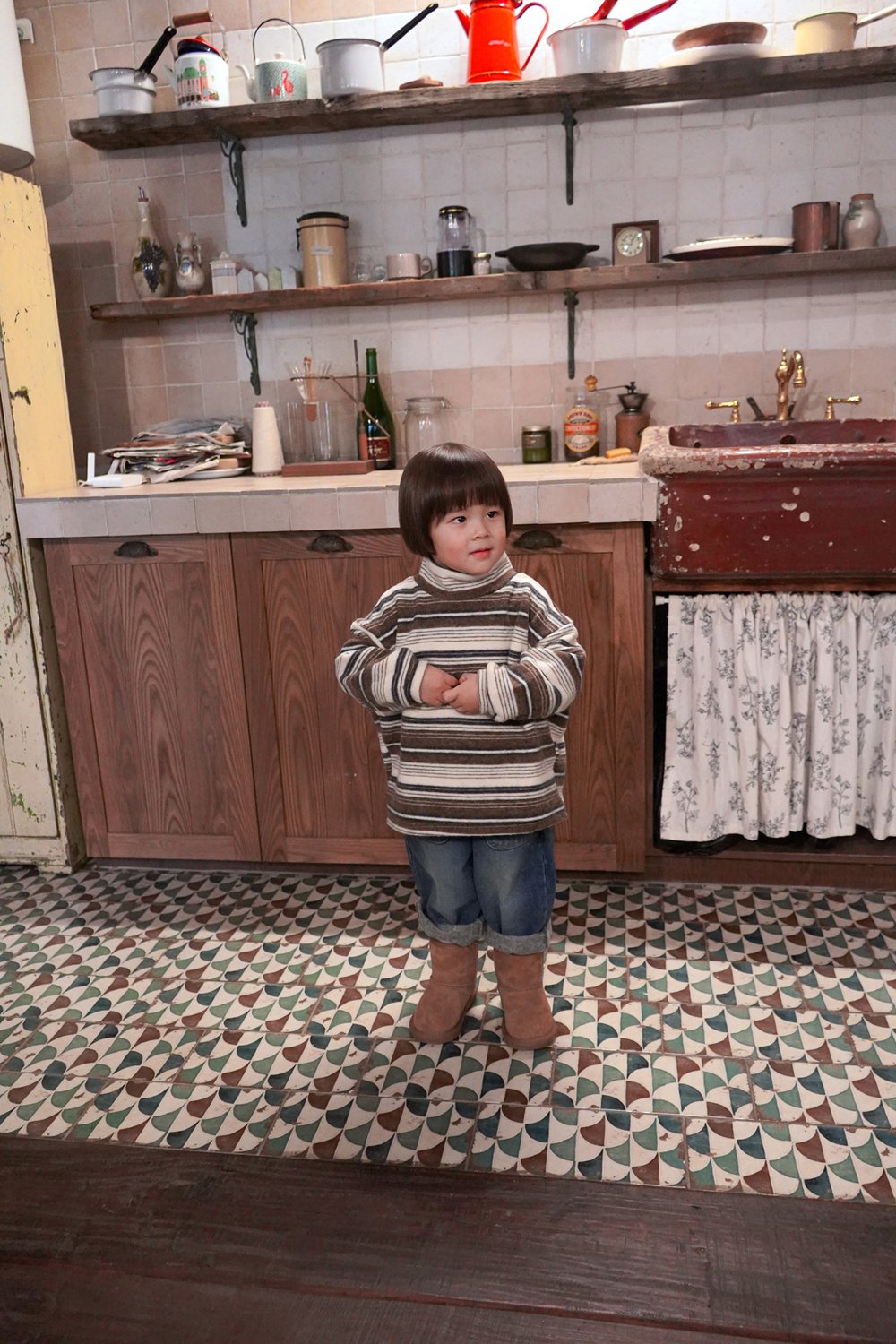 ［onu］Multi turtleneck tops