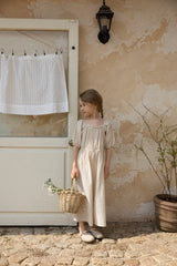 ［perrobebe］Ina check jumpsuit (beige)