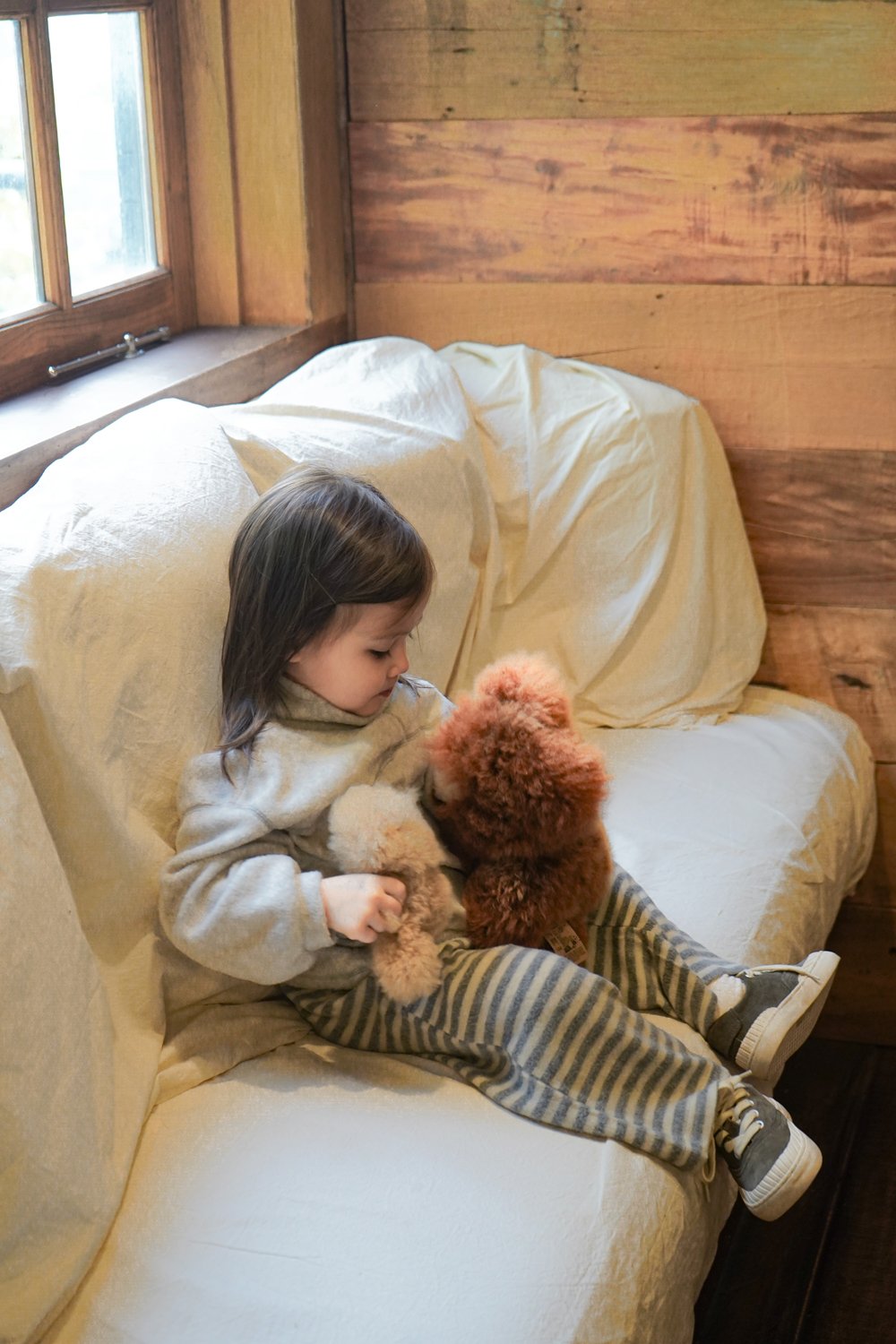 ［onu］Fleece turtleneck tops