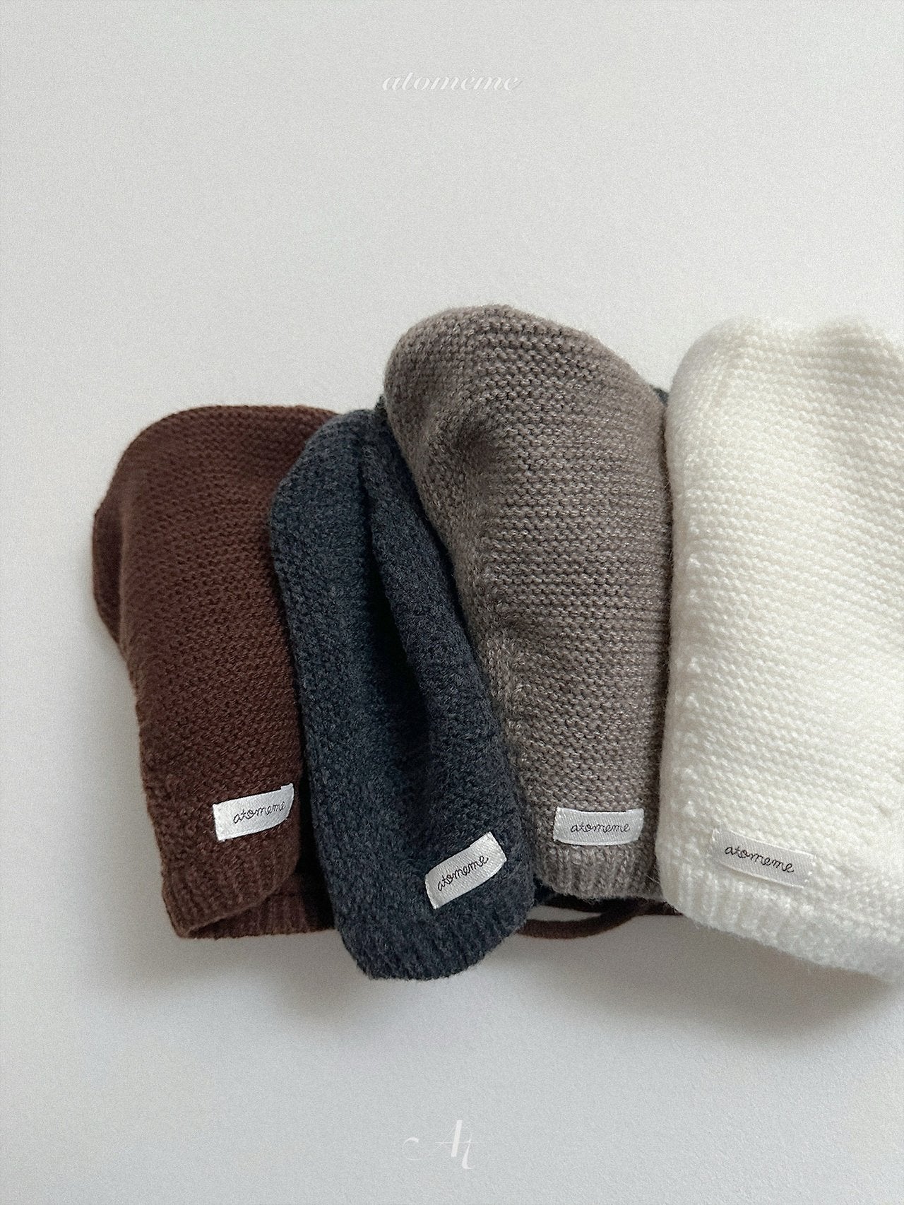 [atomeme] Bear Knit Bonnet