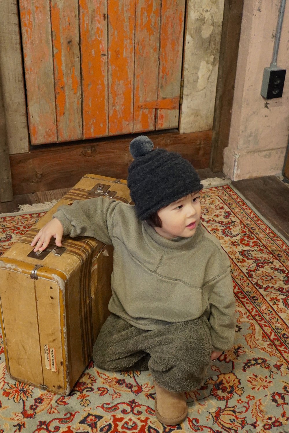 ［onu］Fleece turtleneck tops