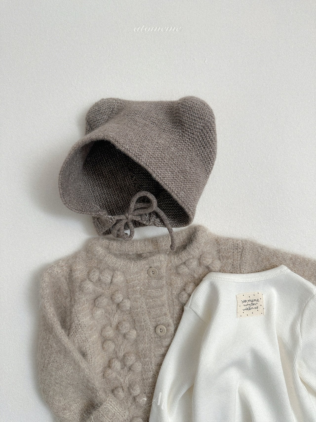 [atomeme] Bear Knit Bonnet