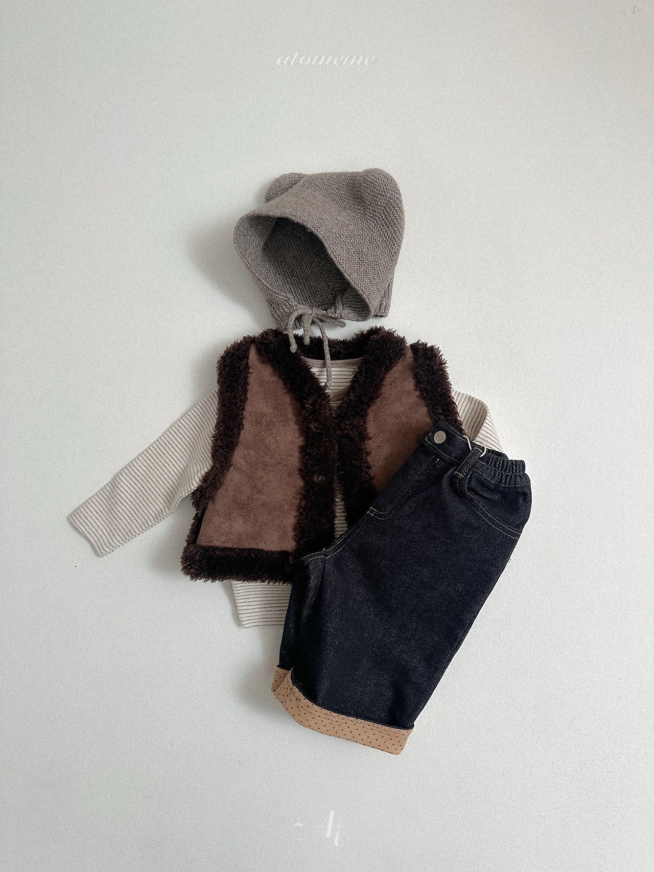 [atomeme] Bear Knit Bonnet