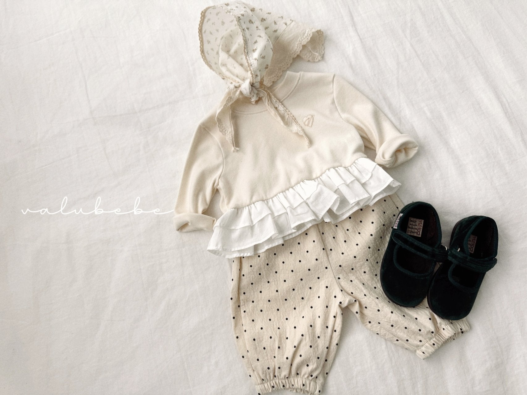 ［valubebe］Shirring cancan tee (baby)