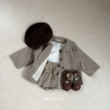 ［mimi market］Rona check sailor coat