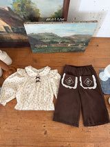 ［marron］Shine flower blouse