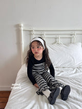 ［second moment］Peanut stripe frill pants