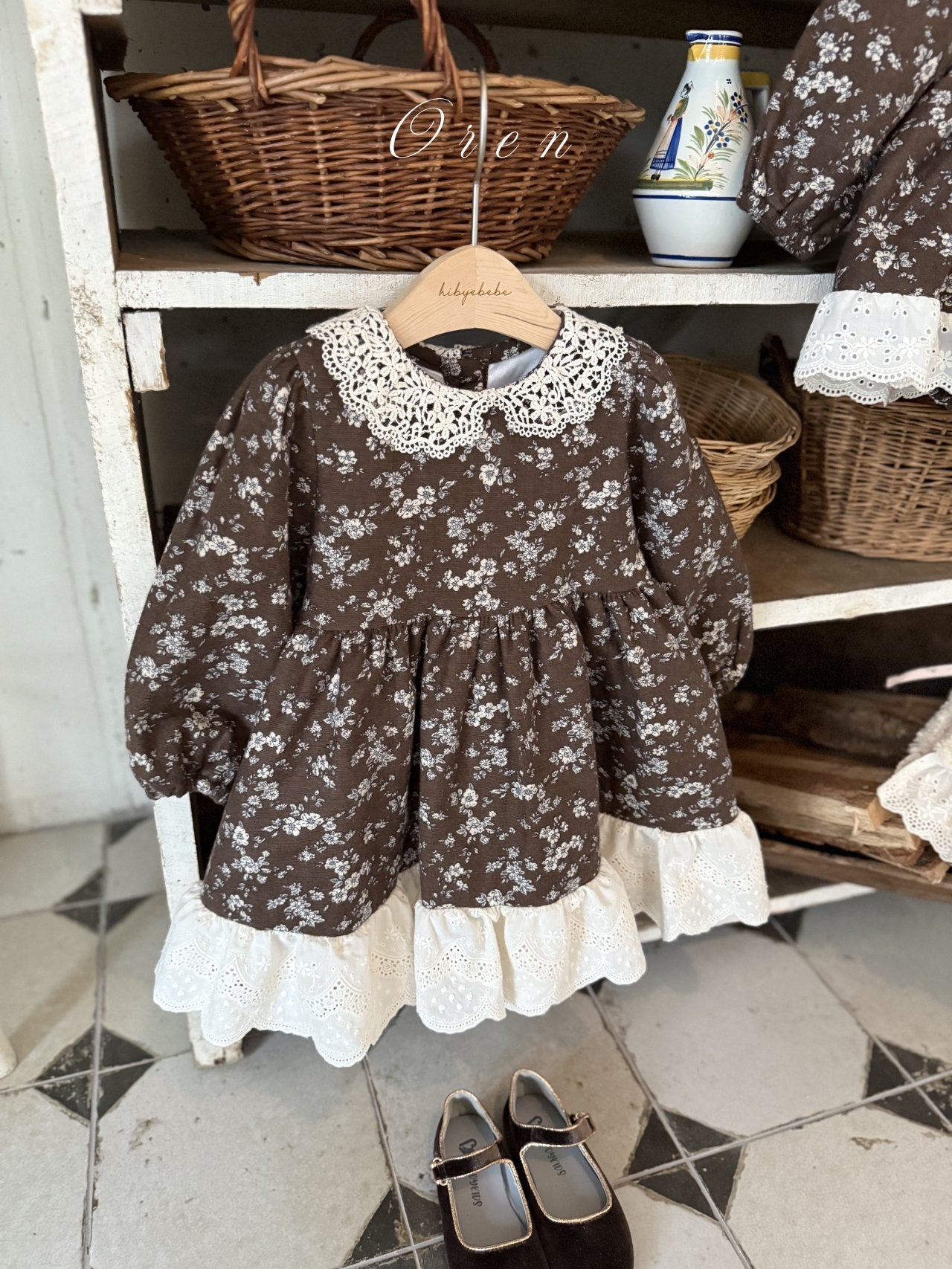 ［OREN］Selena flower padding one-piece (1oz)