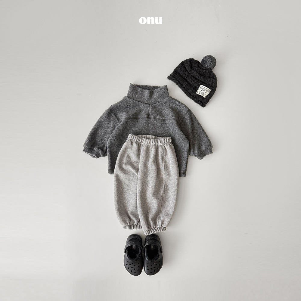 ［onu］Fleece turtleneck tops