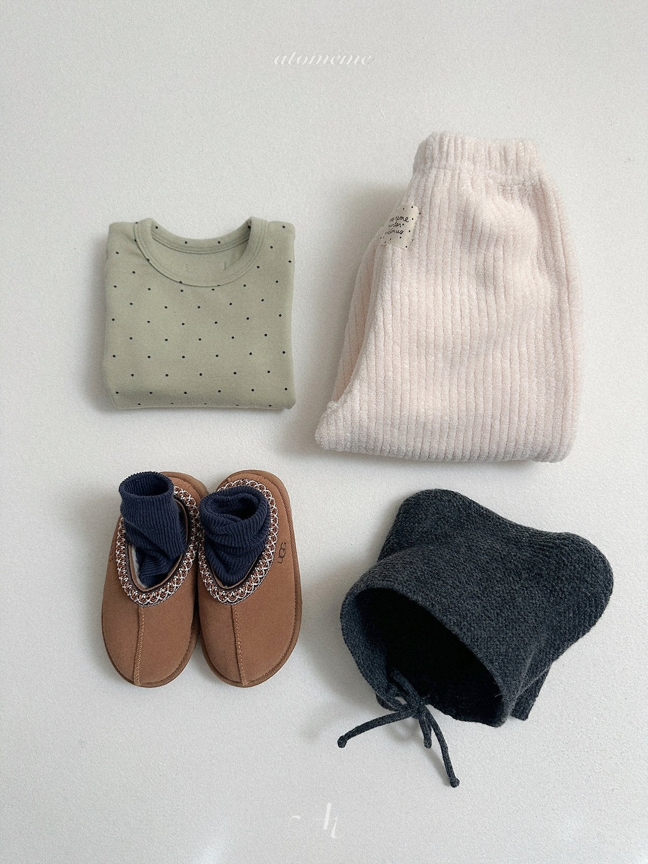 [atomeme] Bear Knit Bonnet