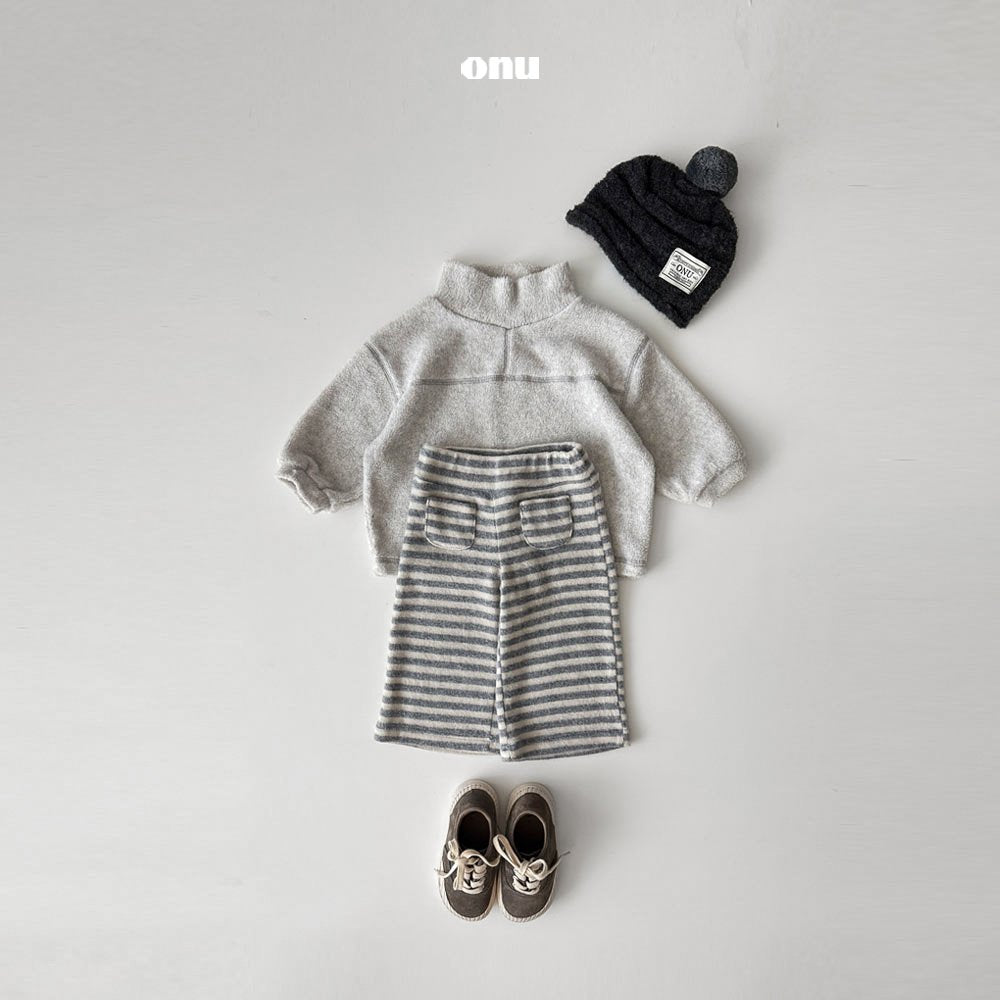 ［onu］Fleece turtleneck tops