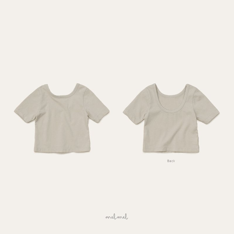 ［melmel］Scoop tee (normal)