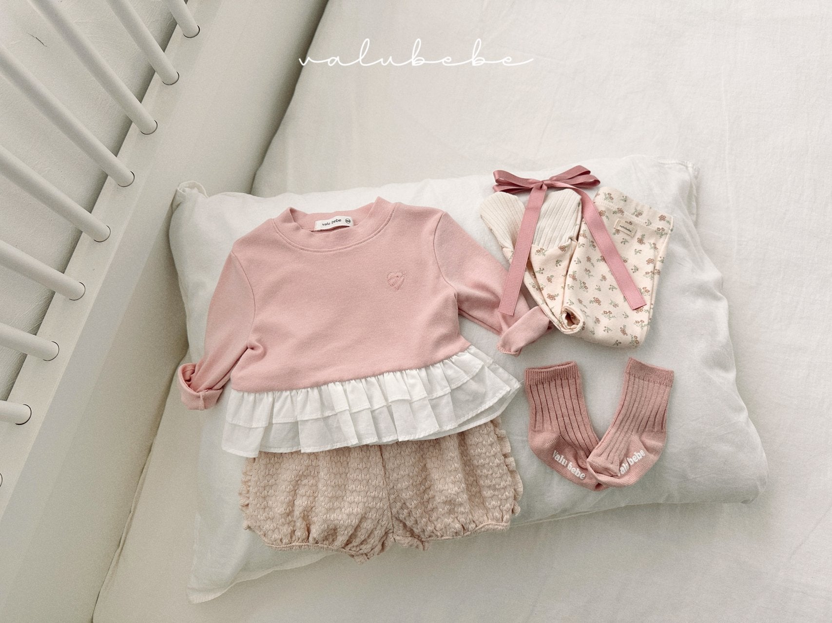 ［valubebe］Shirring cancan tee (baby)