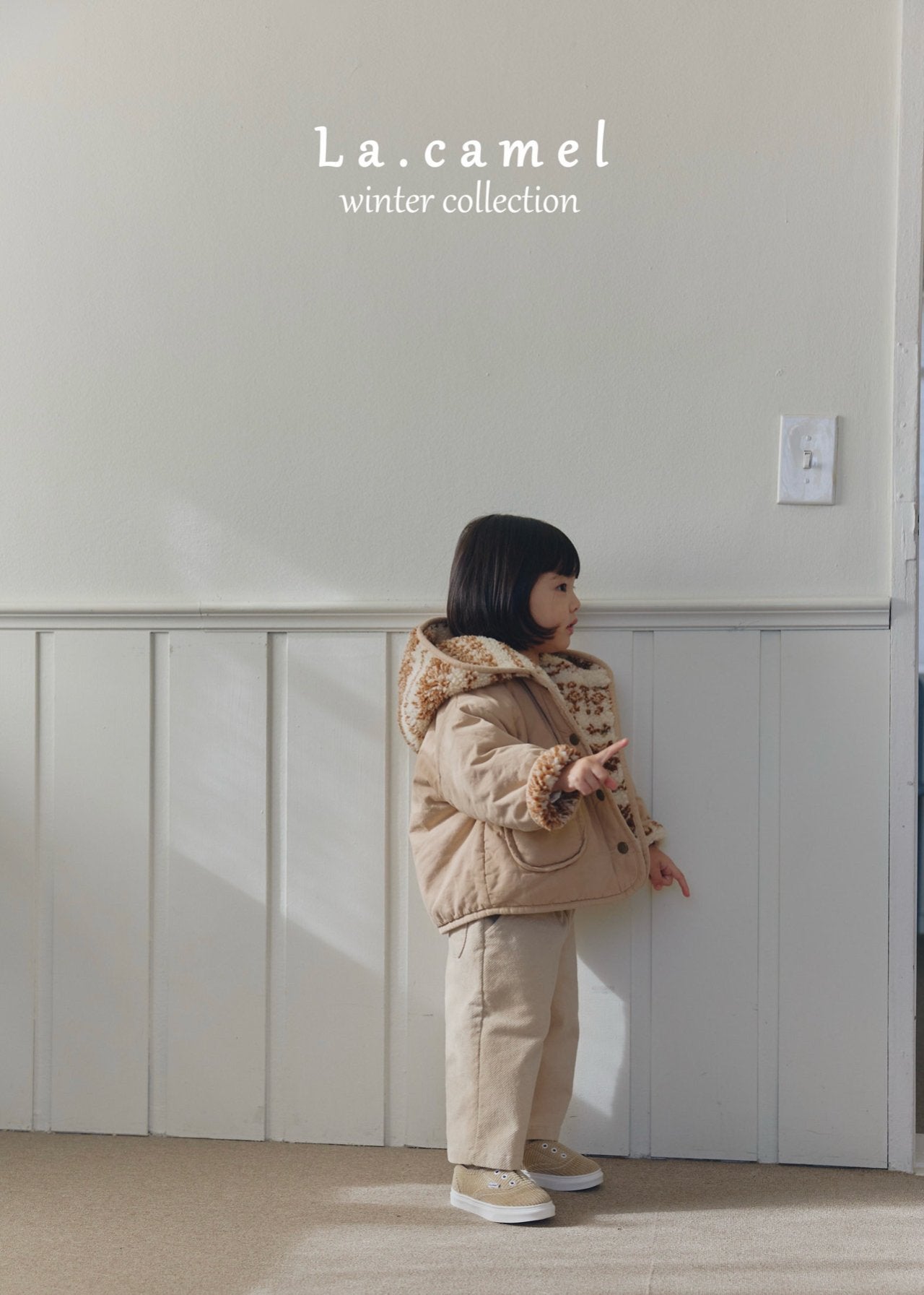 ［La.camel］Candy reversible padding jacket